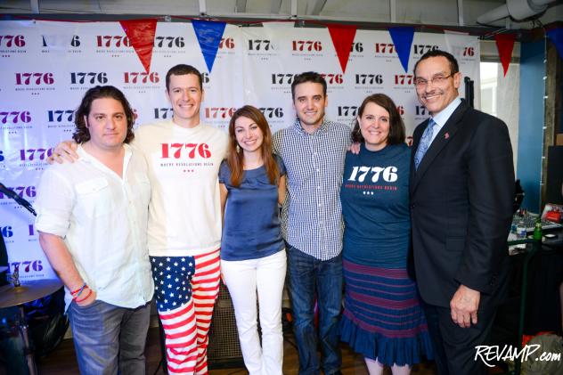 Peter Corbett, Evan Burfield, Jen Consalvo, Frank Gruber, Donna Harris, and Mayor Vincent Gray.